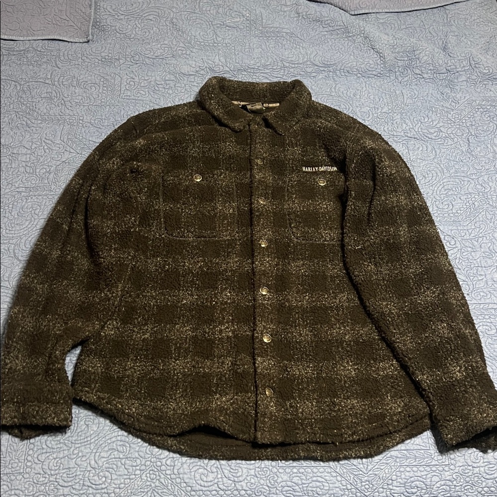 Harley-Davidson Checkered Fluffy Light Jacket XXL Tall